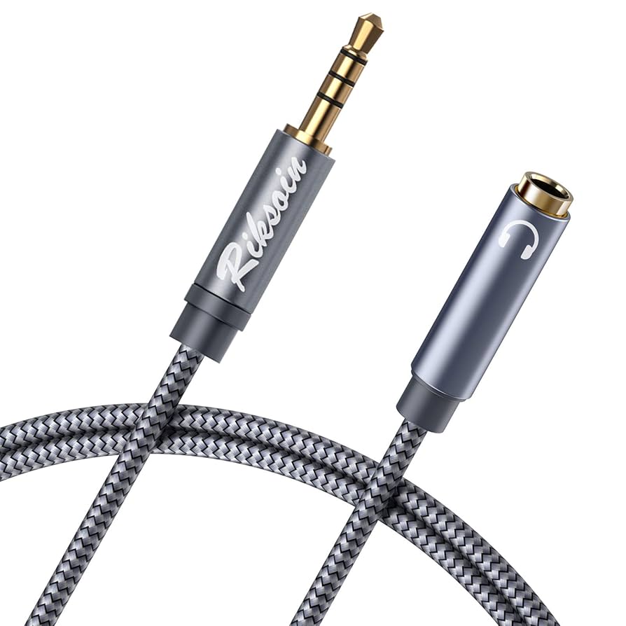 Amazon | 4極 イヤホン 延長コード RIKSOIN (2.4m) 3.5mm